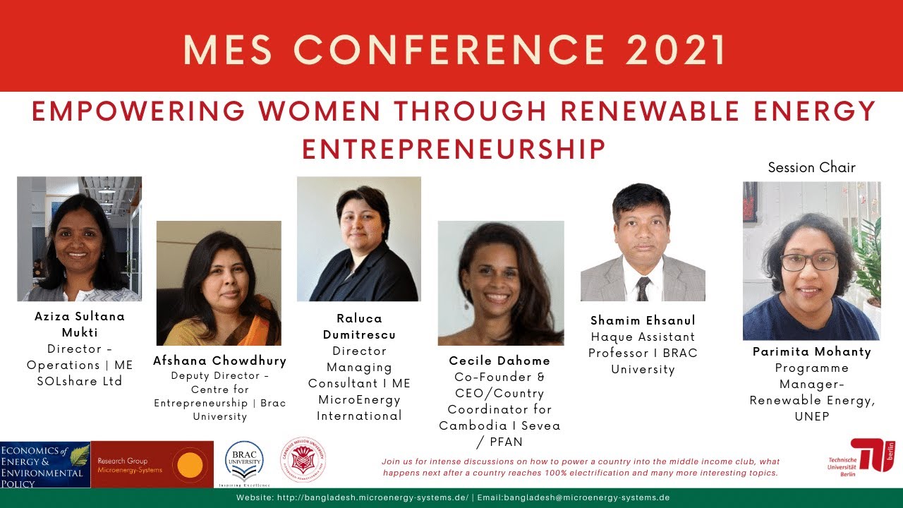 Empowering Women through Renewable Energy Entrepreneurship | 2021 MES Conference