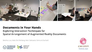 [CHI'25 Figure] Exploring Interaction Techniques for Spatial Arrangement of AR Documents Wealth