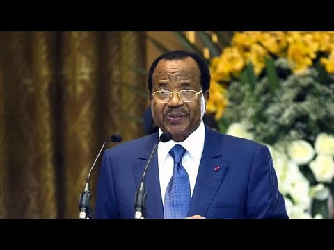 ESQUISSE COMIQUE DU DISCOURS PROBABLE DU DICTATEUR PAUL BIYA DEVANT LE PRESIDENT FRANÇAIS MACRON