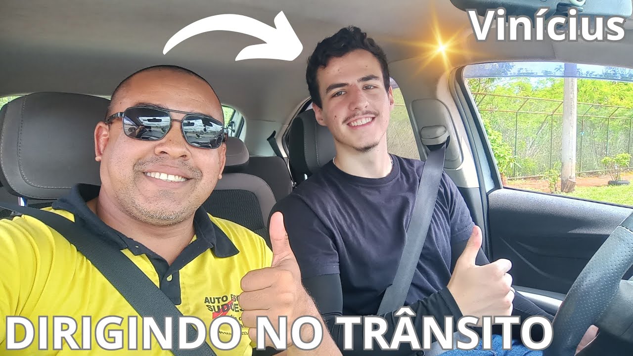 🟢 VINÍCIUS #dirigindo PELA PRIMEIRA VEZ NO TRÂNSITO PRA CONHECER A ÁREA ...