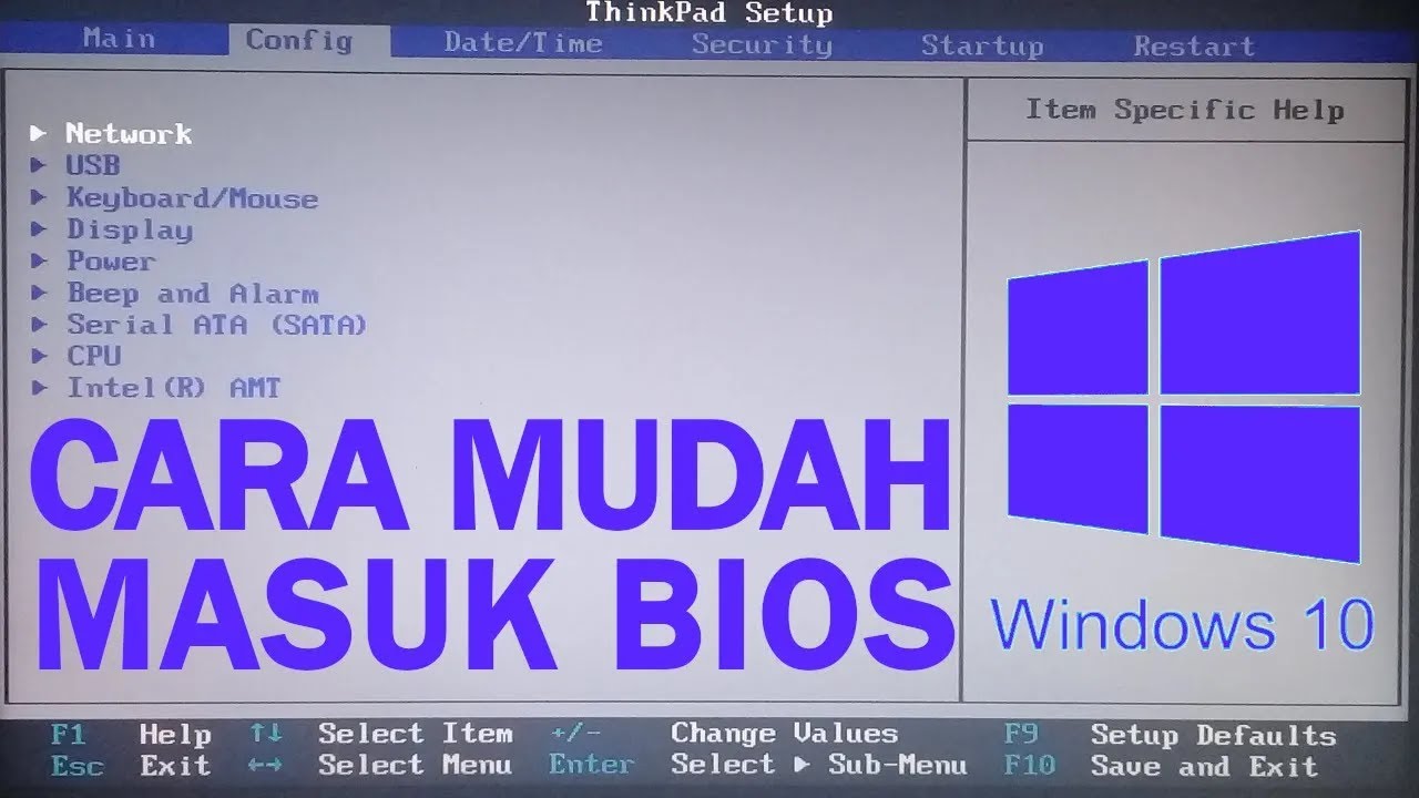 Cara Masuk BIOS pada Windows 10 (paling mudah) YouTube