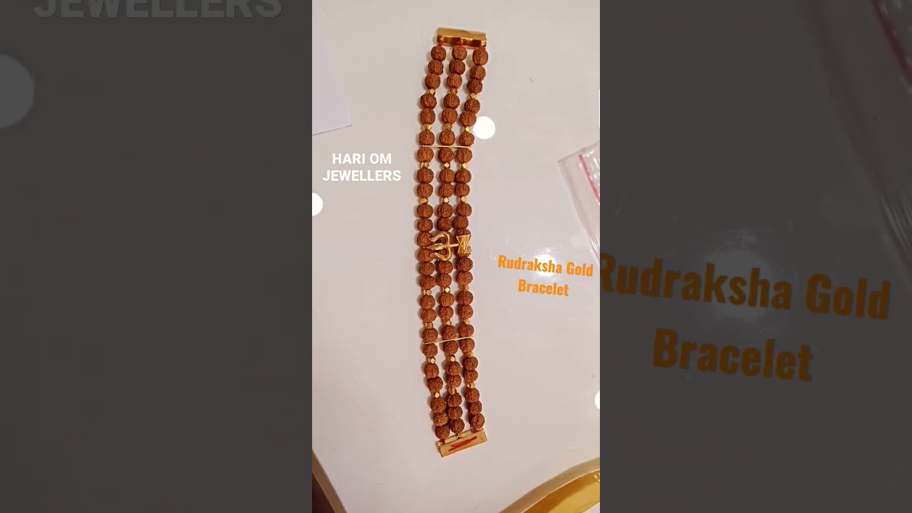 Rudraksha Gold Bracelet 