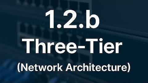 CCNA 200-301, Free full course, 1.2.b Three-tier Network architecture 