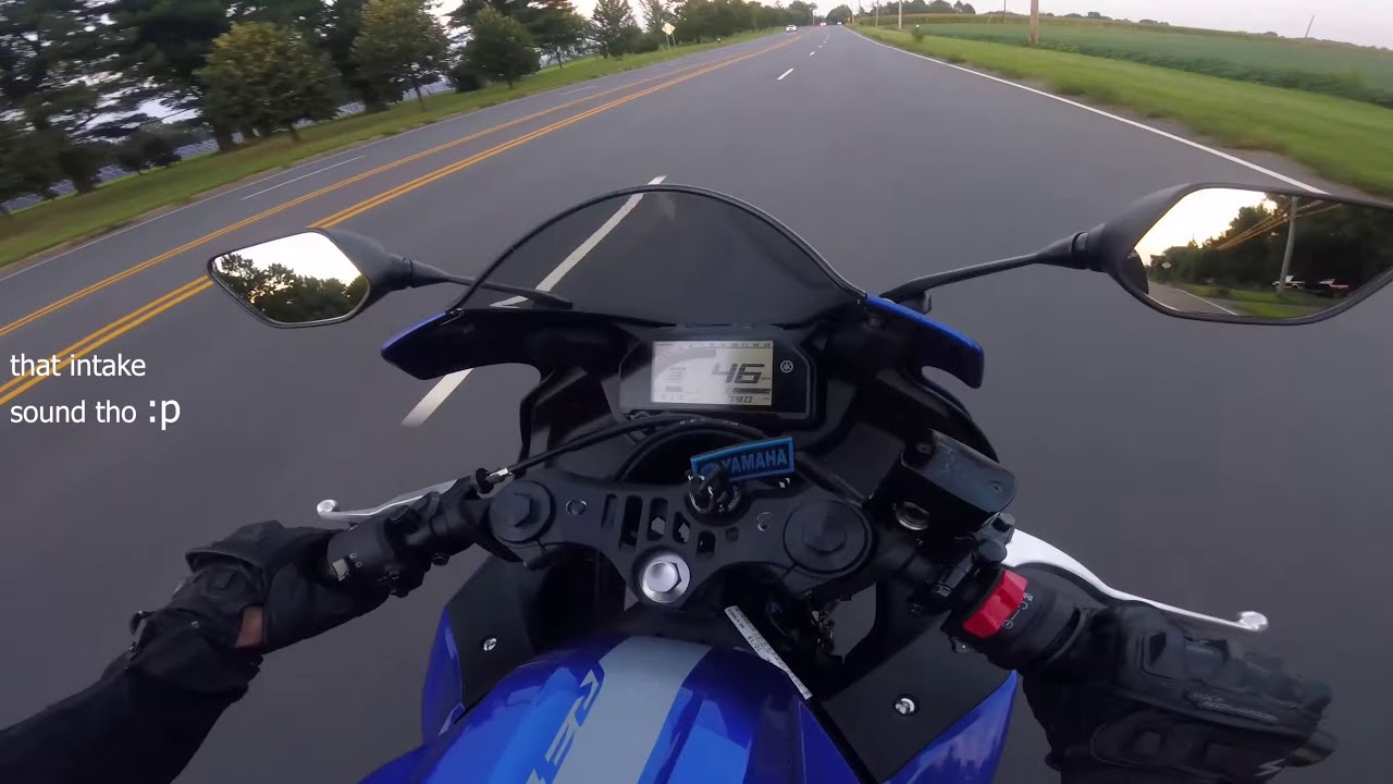 2020 yamaha r3 with TST industries mods