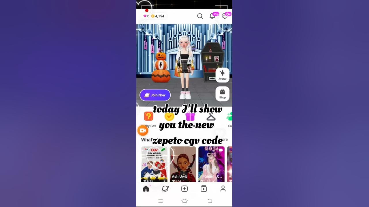 {Redeem Code} How to get the special CGV item zepeto YouTube
