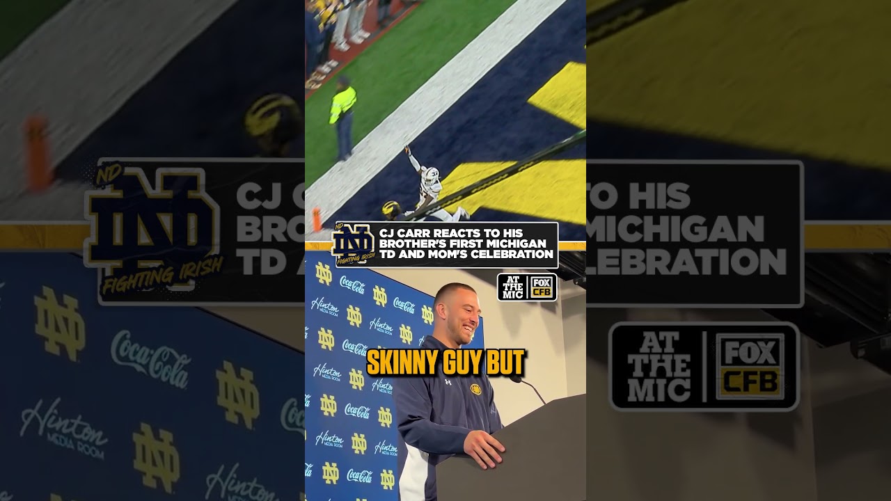 CJ Carr loved seeing his brother Tommy throw his first Michigan TD