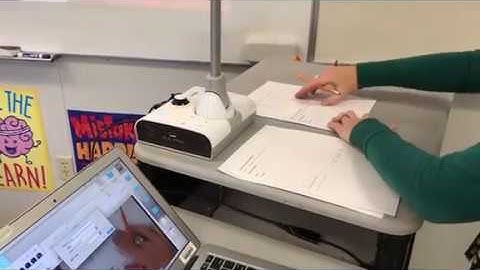 Using the ELMO to record video of lessons