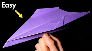 HOW to make a paper airplane that flies far - origami plane glider [KLAAS]