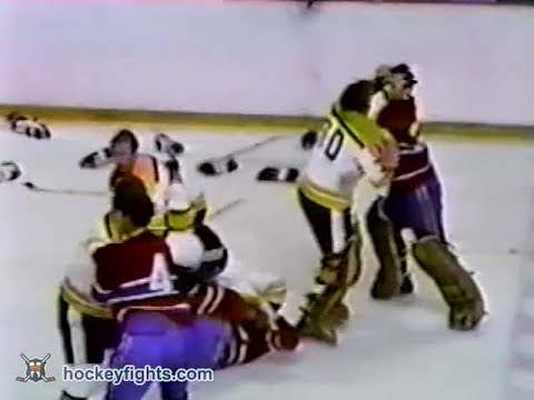 Canadiens vs Bruins brawl Nov 8, 1970