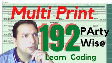 Tally Chapter 192 TDL for Multi Ledger Print By Rajiv Mishra Computer Class | TALLY TDL coding Hindi