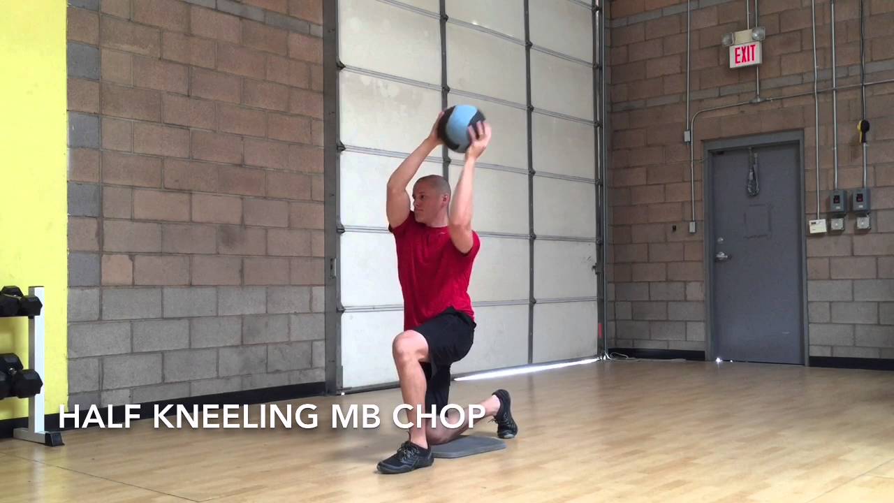 Half Kneeling Med Ball Chop Scottsdale Performance Training YouTube