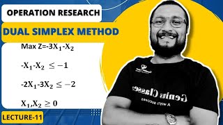 Dual Simplex Method maximization Problem || engineering B.sc M.sc Maths || Operation Research LEC-11