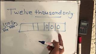 Twelve thousand only | 12,000 Spelling hindi english | Hindi