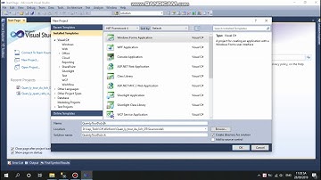 [C# Winform] - 1  Tạo dự án winform