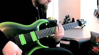 Video voorbeeld van "“Hardrive” AJ demoing his New Kiesel Signature Guitar"