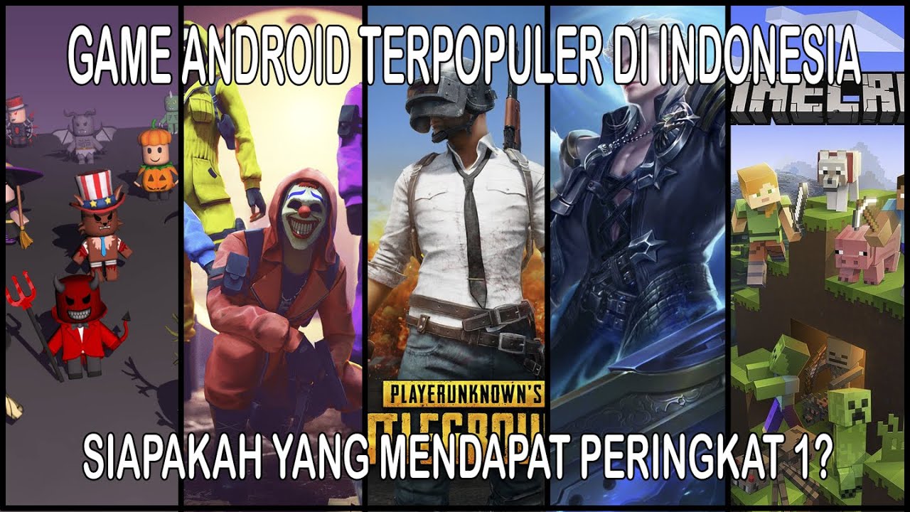 5 Game Mobile Terpopuler di Indonesia - Top 5 Popular Mobile Games in Indonesia
