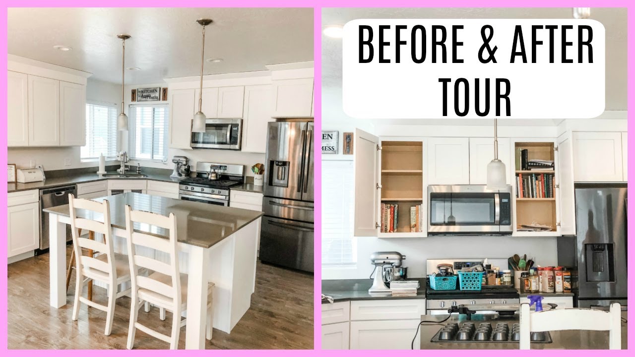 BEFORE & AFTER Kitchen Declutter & Organization - YouTube