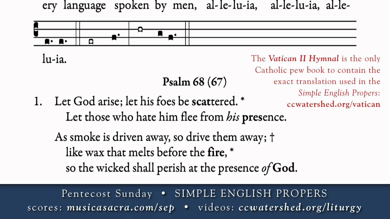 INTROIT Pentecost Sunday SIMPLE ENGLISH PROPERS YouTube Introit pentecost sunday simple english propers youtube