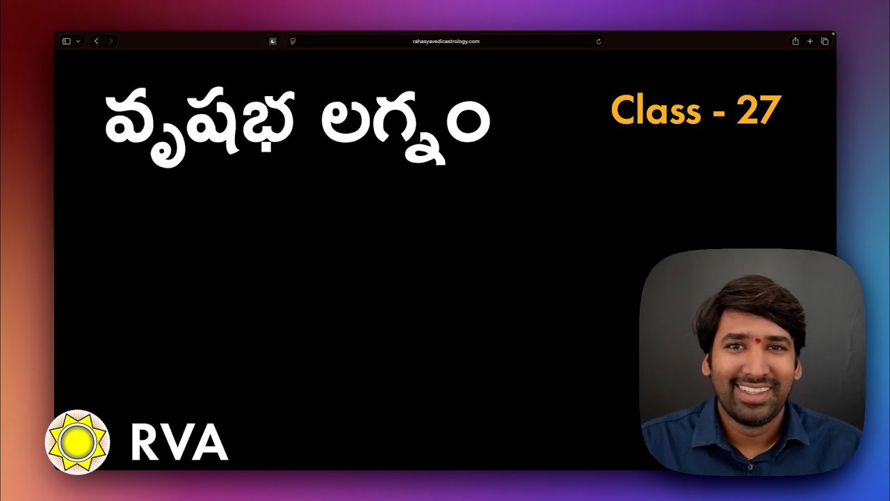 Taurus Ascendant Secrets Explained | Vignana Astrology Course | Learn Astrology in Telugu
