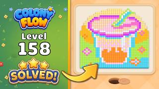 Colony Flow! - Level 158 Walkthrough 🧩 | Solution & Gameplay (ABI GAMES) 🐜