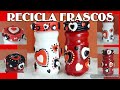 SUPER FACIL!!!!!😀 decora FRASCOS DE VIDRIO con porcelana fría // ideas fáciles