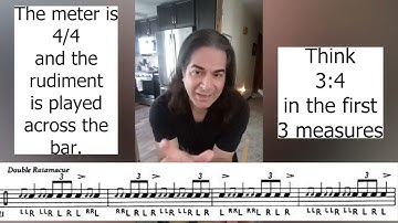 Double Ratamacue #drumlesson #gordyknudtson #alandawson #rudimentalritual #rudiments