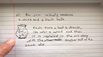 Probability #25 Drawing balls from an urn