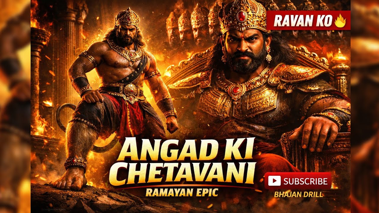 Angad Ki Chetavani 🔥 Ravan Ko | Ramayan Bhajan Rap | Lanka Darbar Epic ...
