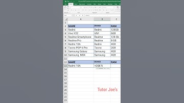 DGET Functions in Excel | Excel Formula | Tutor Joes