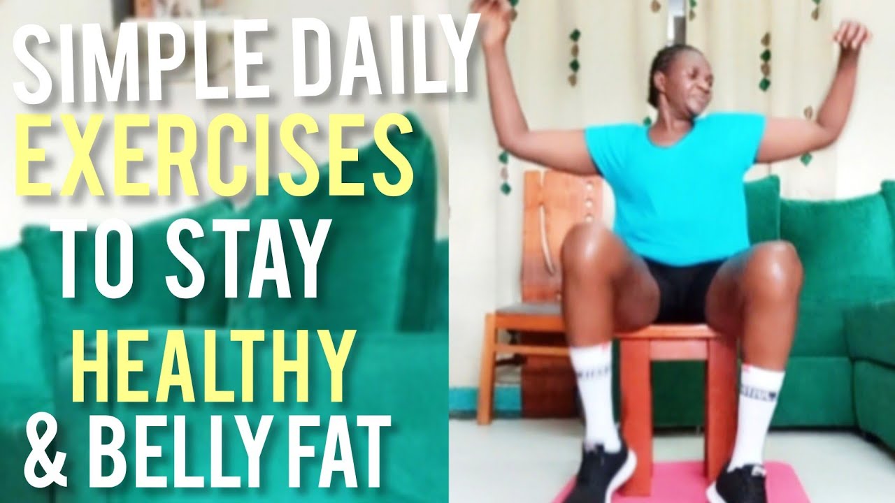 SIMPLE  DAILY  CHAIR  EXERCISES TO  STAY HEALTHY  |  BELLY  FAT 
