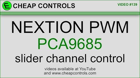 139 The most awesome, Nextion control of Arduino control of PCA9685 PWM
