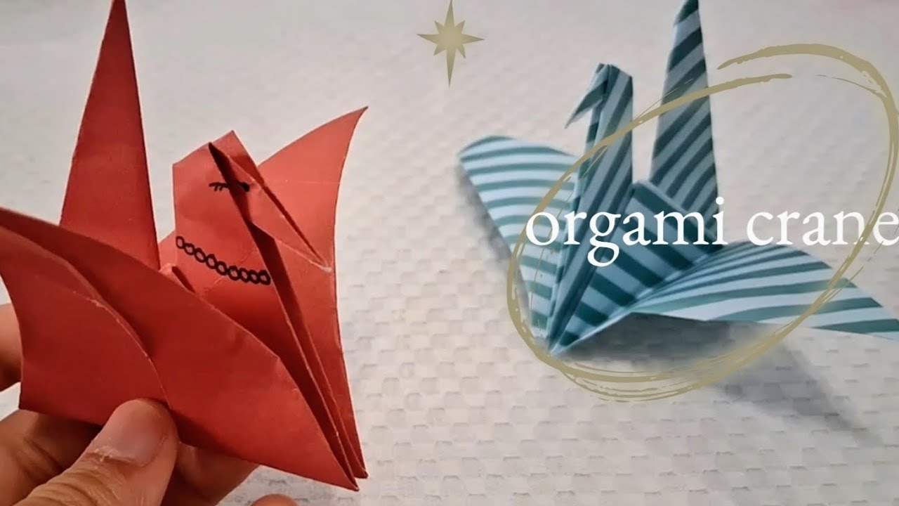 折紙鶴最簡單的折法，一次成功！Orgami easy carne, success one time!🦢