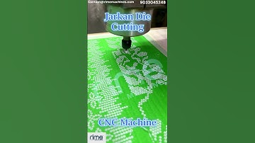 Jarkan Die Cutting Sheet | CNC machine me die cutting kese hoti hai |  #rimemachines #cnc #shorts