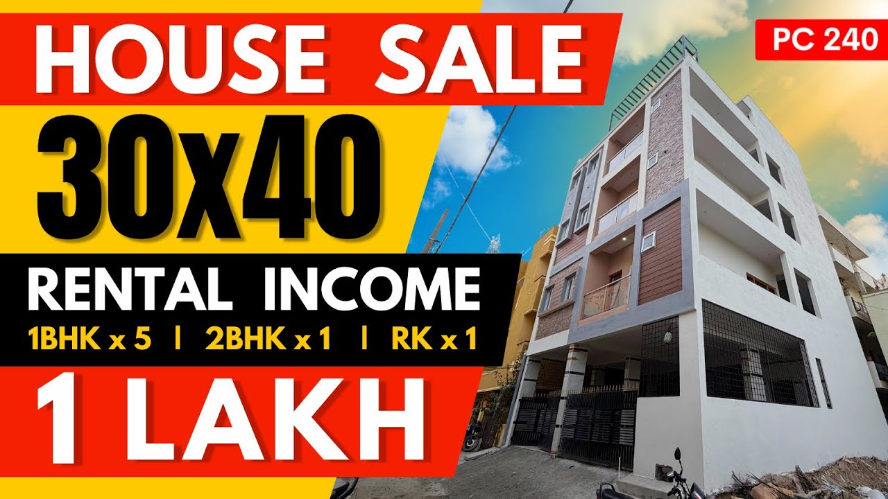 🔥HOUSE for SALE in BANGALORE 30x40 🤑1Lakh Rental Income ✅ Independent House for sale in Bangalore