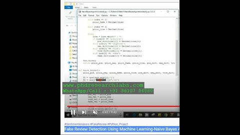 Fake Review Detection Using Machine Learning Naive Bayes Algorithm PYTHON PROJECT