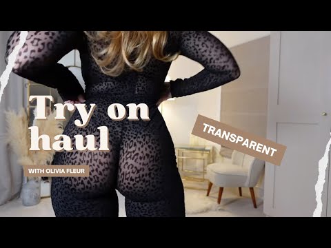 Catsuit Try On Haul - Tight Fitting - Sheer & Transparent Clothing Review with Olivia Fleur