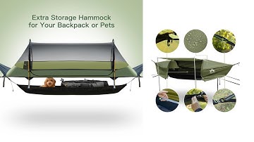 Night Cat Flat Lay Hammock Tent – Waterproof, Mosquito Net & Rainfly | Ultimate Camping Gear!