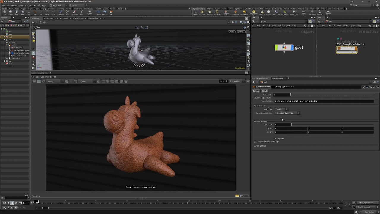 Houdini interface for Greyscalegorilla Everyday Material Collection ...