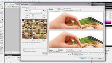 Optimizing an image in Fireworks