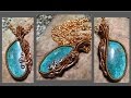 Reversible Wire Wrapped Malachite Pendant TUTORIAL