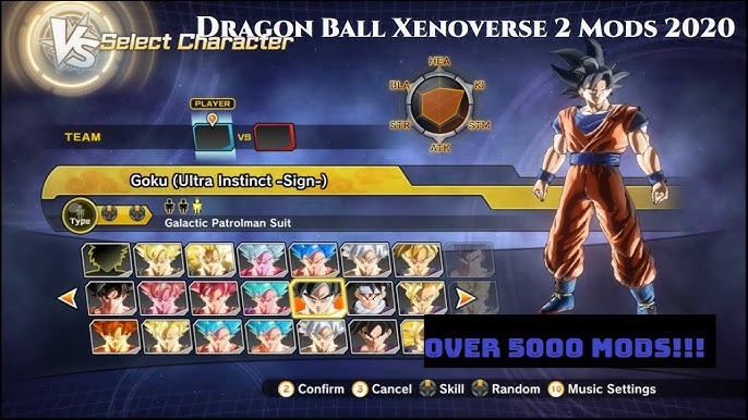 DRAGON BALL XENOVERSE 2- 1000+ characters ultimate Mod Pack