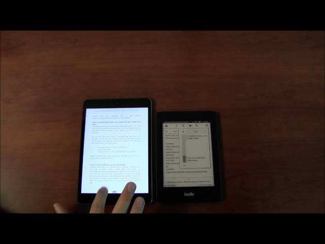 iPad Mini 2 vs. Kindle Paperwhite 2013 Comparison - YouTube