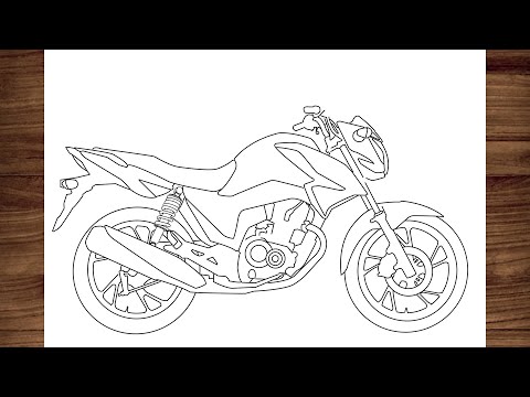 COMO DESENHAR UMA MOTO - NOVA TITAN 160 2024 