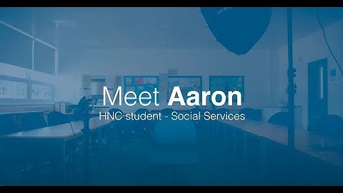 Meet Aaron - Disabled Student (BSL)