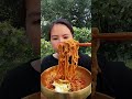 Daily meals in rural areas. Today I ate the same bowl of turkey noodles. It was really spicy. If yo