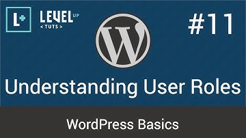 WordPress Basics #11 - Understanding User Roles