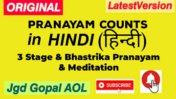 PRANAYAM COUNTS in HINDI(हिन्दी)𝙊𝙍𝙄𝙂𝙄𝙉𝘼𝙇(3 Stage & Bhastrika.LatestVersion