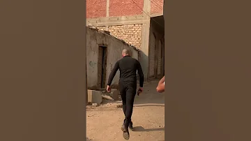 كواليس مشهد من مسلسل الاسطوره محمد رمضان تمثيل فتحي القطان 