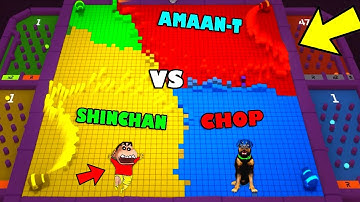 SHINCHAN vs CHOP vs PINCHAN vs FRANKLIN in RANDOM WARS | NOOB vs PRO vs HACKER