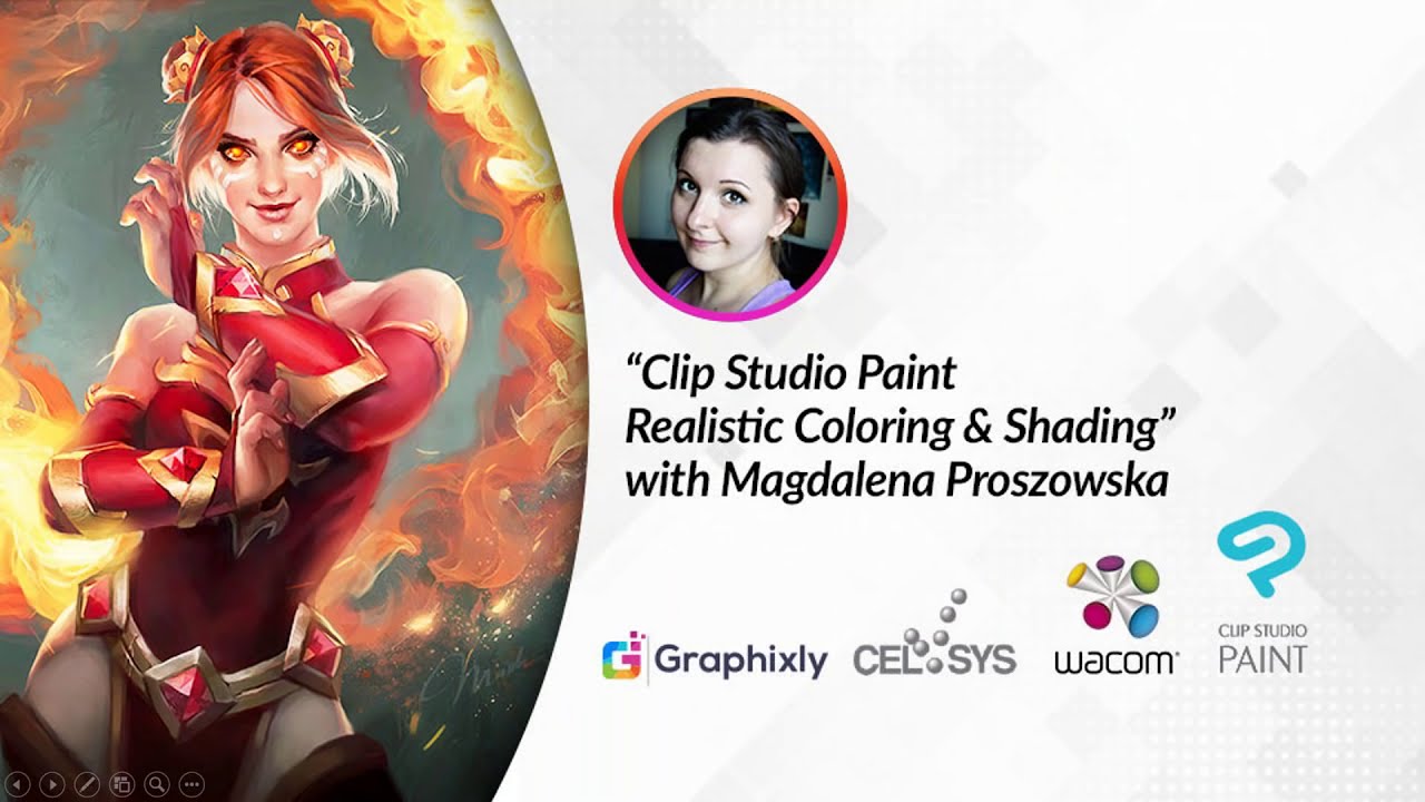 Clip Studio Paint Webinar: Realistic Coloring and Shading with Concept  Artist Magda Proszowska - YouTube